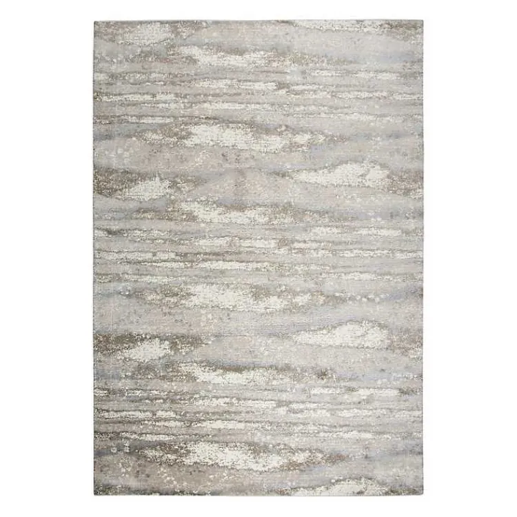 Kirklands Home Beige Edward Abstract Area Rug, 8x10