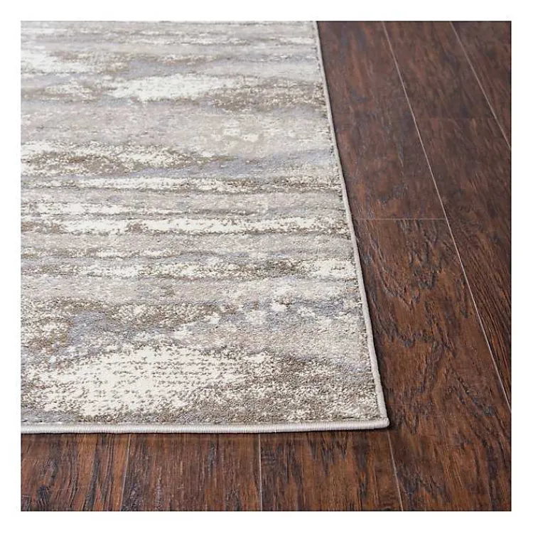 Kirklands Home Beige Edward Abstract Area Rug, 8x10