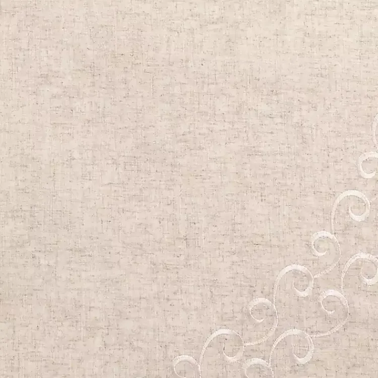 Christmas Tree Skirts & Collars>Kirklands Home Beige Embroidered Tree Skirt Tan