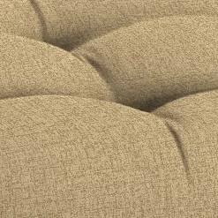 Kirklands Home Beige French Edge Outdoor Wicker Settee Cushion Tan Outlet
