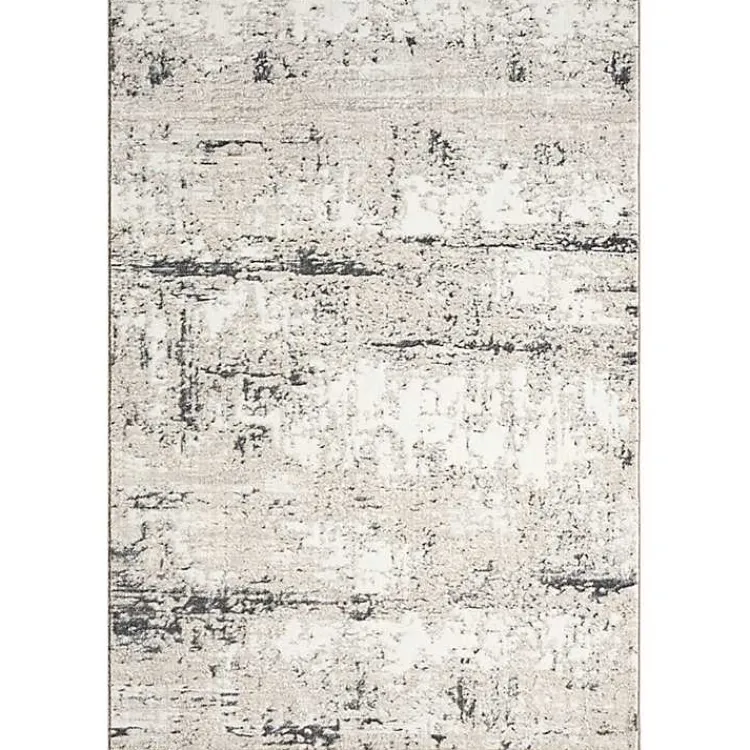 Kirklands Home Beige Gray Indoor Area Rug, 5x7 New