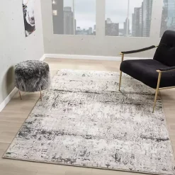 Kirklands Home Beige Gray Indoor Area Rug, 7x9 Sale