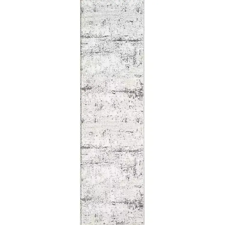 Kirklands Home Beige Gray Indoor Runner, 2x7 Clearance