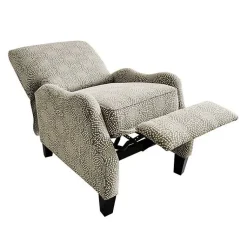 Kirklands Home Beige Pattern Liam Push-Back Recliner Outlet