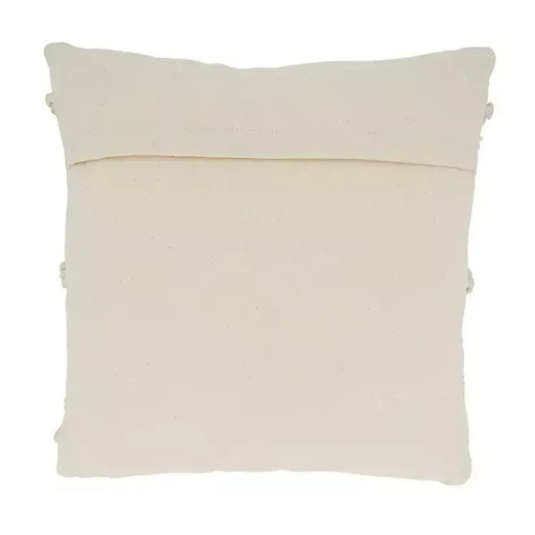 Pillows>Kirklands Home Beige Pom Pom Stripe Pillow Ivory