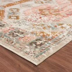 Kirklands Home Beige Southwestern Mosaic Outdoor Area Rug, 5x7 Sale