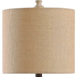 Kirklands Home Beige Stripes Curved Table Lamp Tan Sale