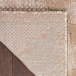 Kirklands Home Beige Trellis Indoor/Outdoor Area Rug, 5x7 Tan Hot