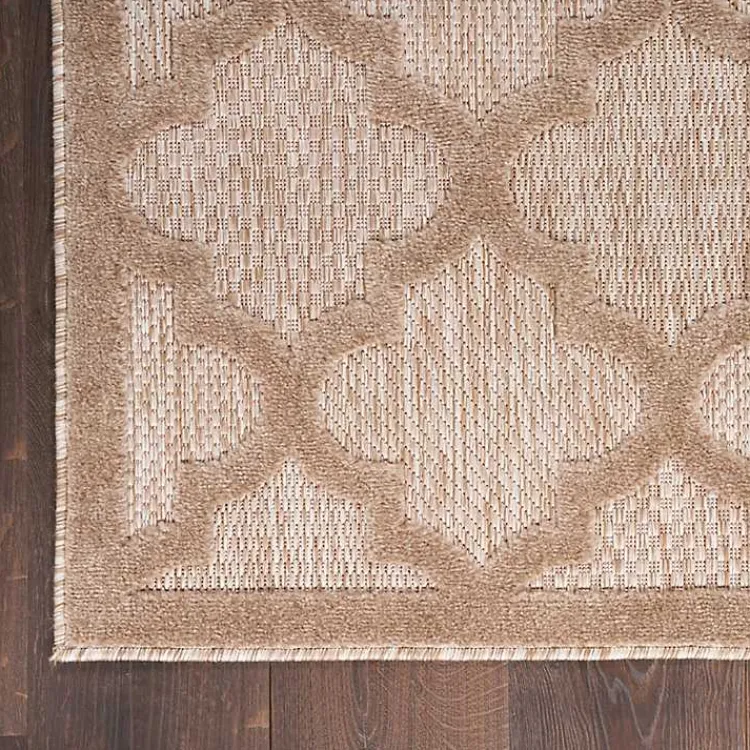 Kirklands Home Beige Trellis Indoor/Outdoor Area Rug, 5x7 Tan Hot