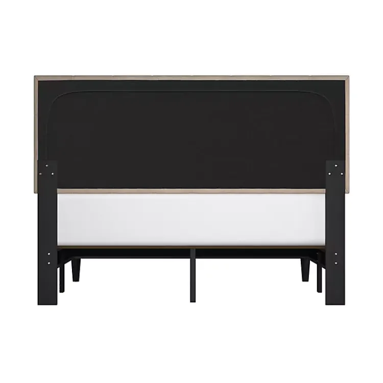Kirklands Home Beige Tufted Low Profile Platform Queen Bed Tan Sale