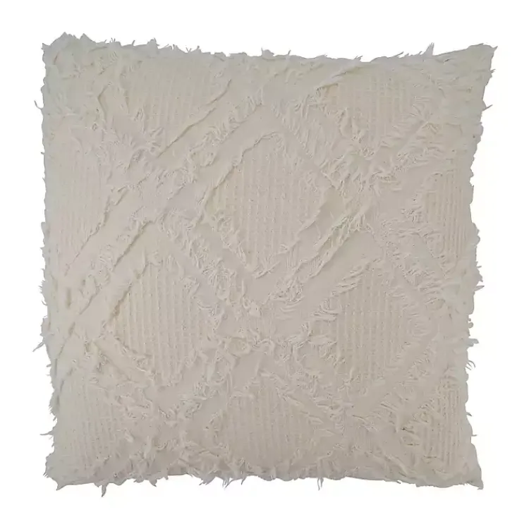 Pillows>Kirklands Home Beige Waffle Weave Pillow Ivory