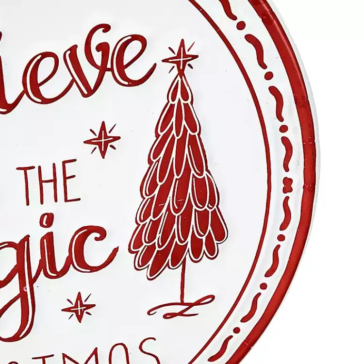 Christmas Art & Wall Decor>Kirklands Home Believe in Magic of Christmas Ornament Wall Plaque