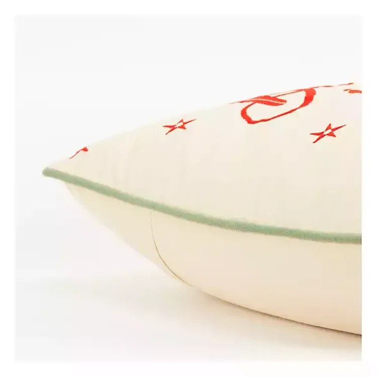 Christmas Pillows>Kirklands Home Believe in the Magic Christmas Throw Pillow White