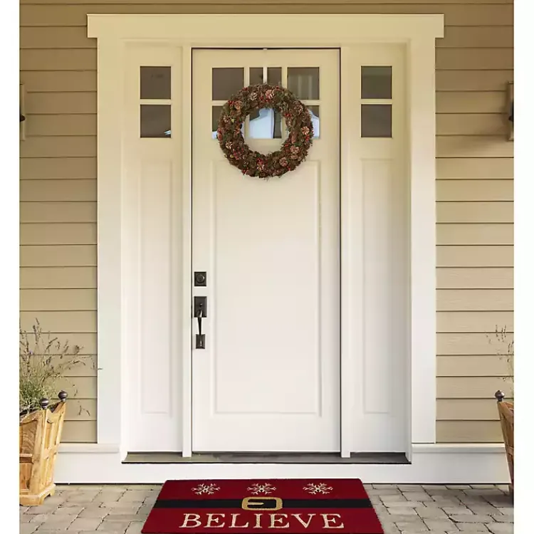 Outdoor Christmas Decorations>Kirklands Home Believe Santa Doormat