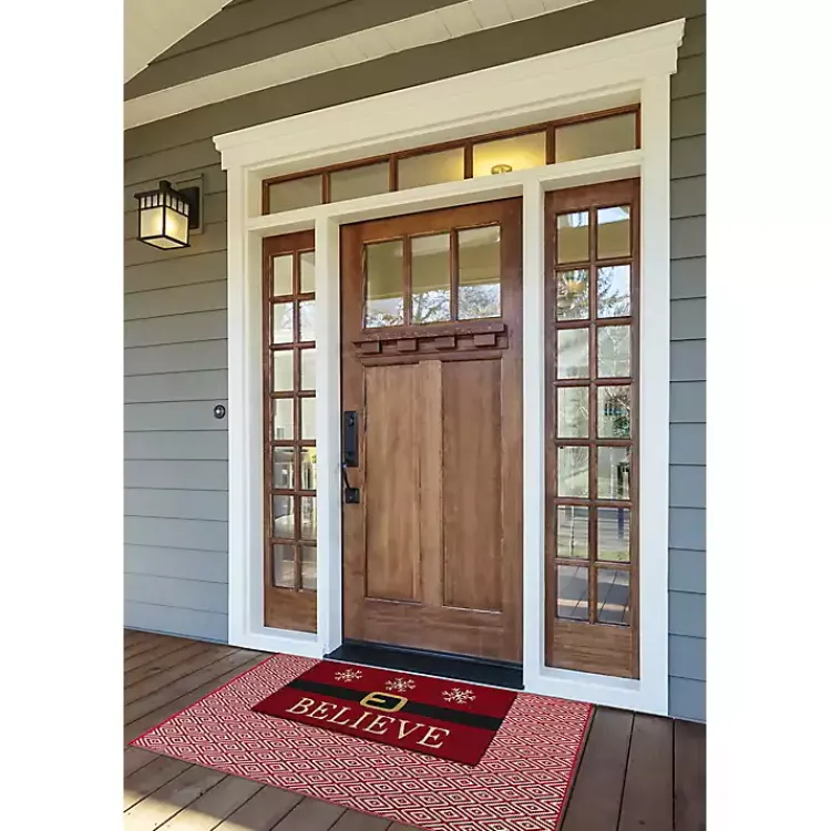Outdoor Christmas Decorations>Kirklands Home Believe Santa Doormat