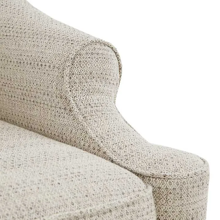Kirklands Home Benton Swivel Glider Accent Chair Tan