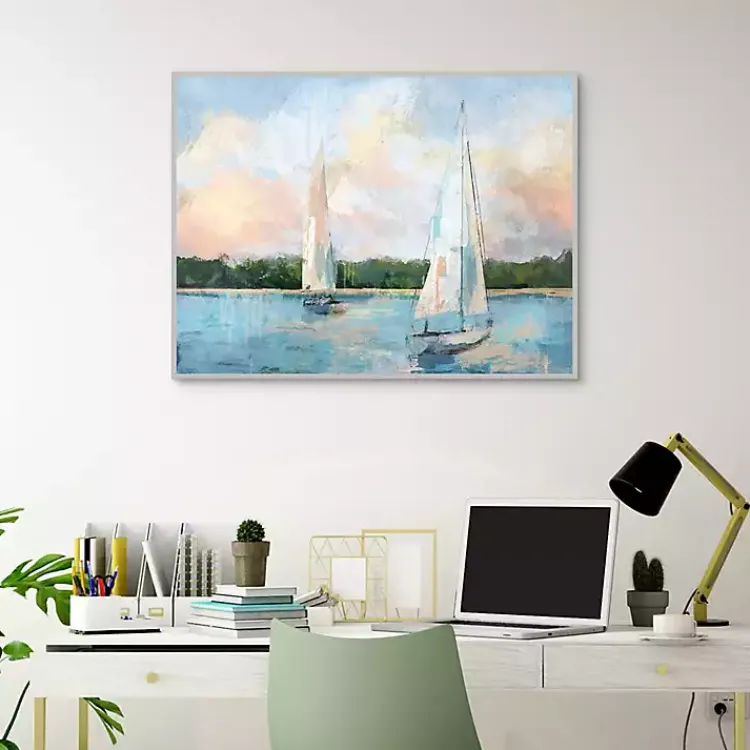 Kirklands Home Best Day Ever Framed Canvas Art Print New
