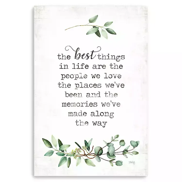 Kirklands Home Best Things in Life Canvas Art Print, 24x36 in. New