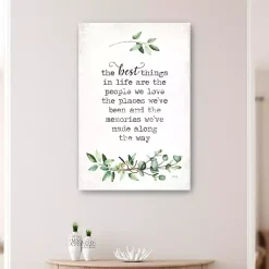 Kirklands Home Best Things in Life Canvas Art Print, 24x36 in. New