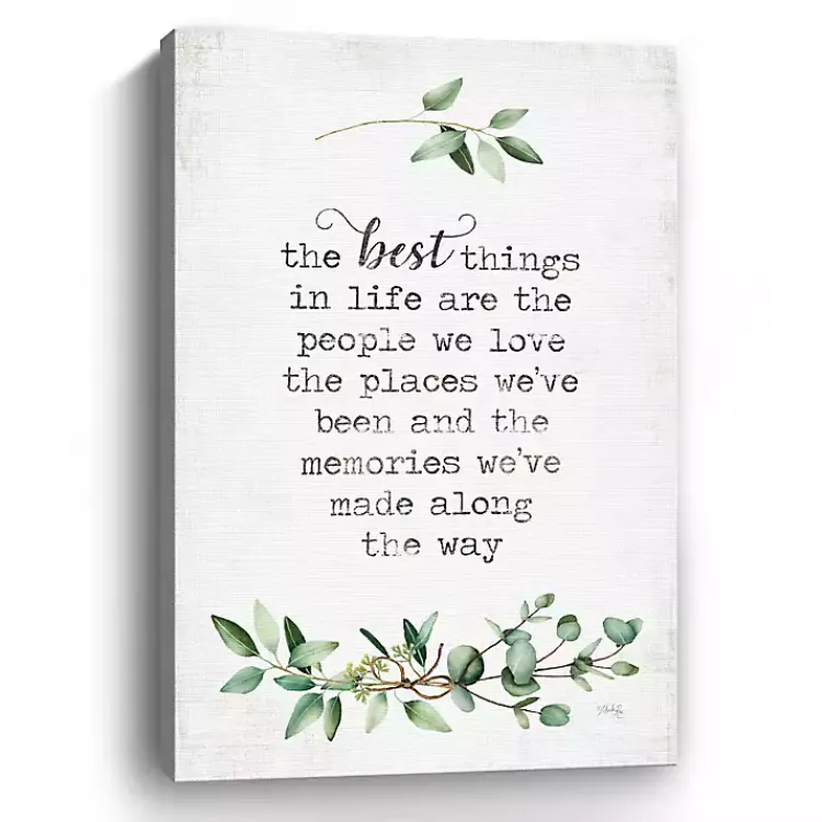 Kirklands Home Best Things in Life Canvas Art Print, 24x36 in. New