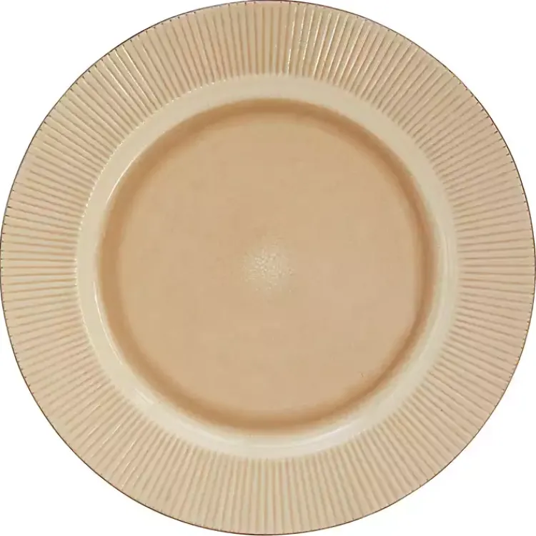Kirklands Home Betsy Cream Ribbed 16-pc. Dinnerware Set Tan Outlet