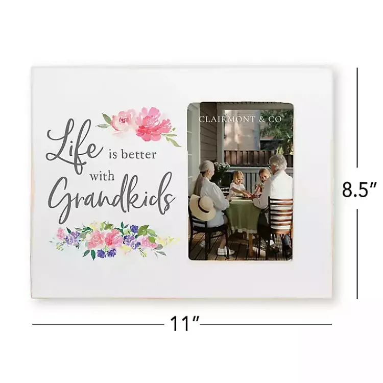 Picture Frames>Kirklands Home Better with Grandkids Picture Frame White