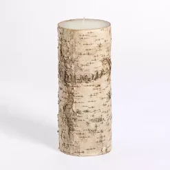 Candles>Kirklands Home Birch Tree Bark Pillar Candle, 4x8 in.