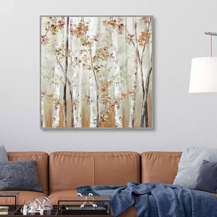 Kirklands Home Birch Wood III Framed Canvas Art Print