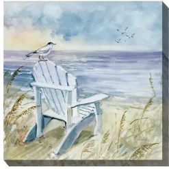 Kirklands Home Bird's Eye View II Outdoor Canvas Art Print Blue Hot