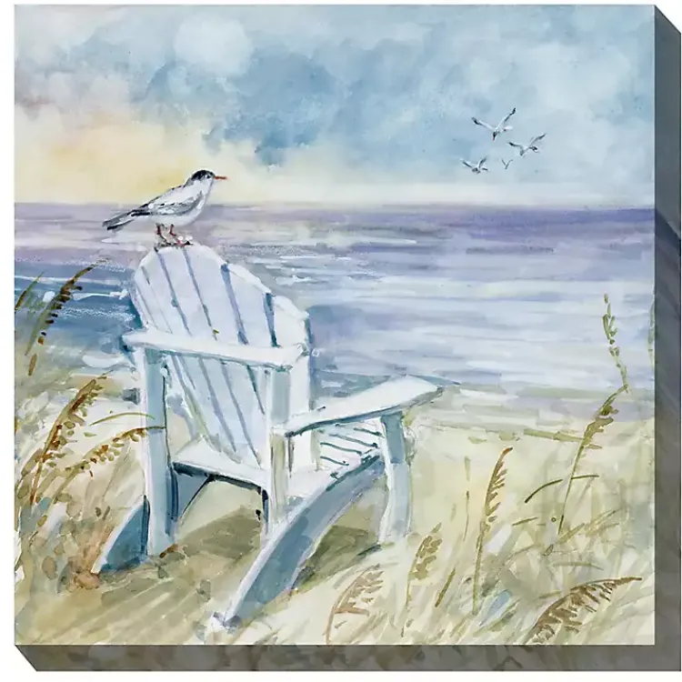 Kirklands Home Bird's Eye View II Outdoor Canvas Art Print Blue Hot