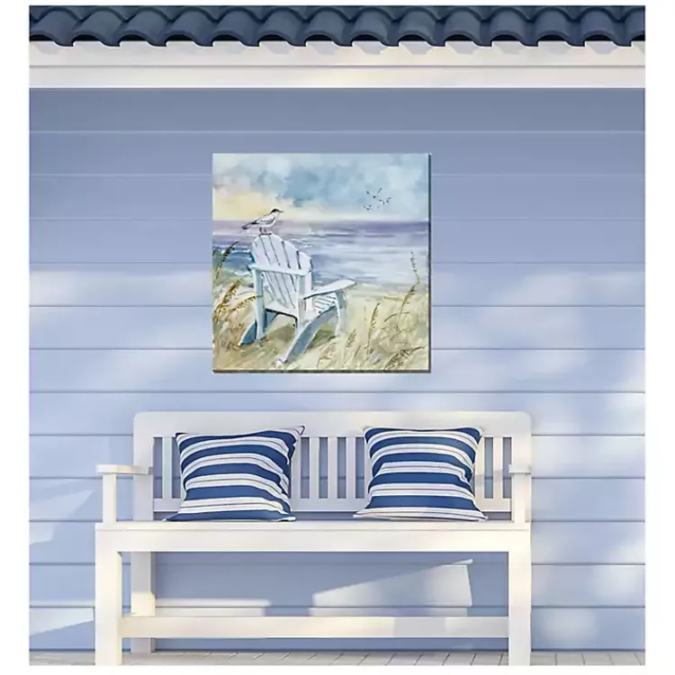 Kirklands Home Bird's Eye View II Outdoor Canvas Art Print Blue Hot