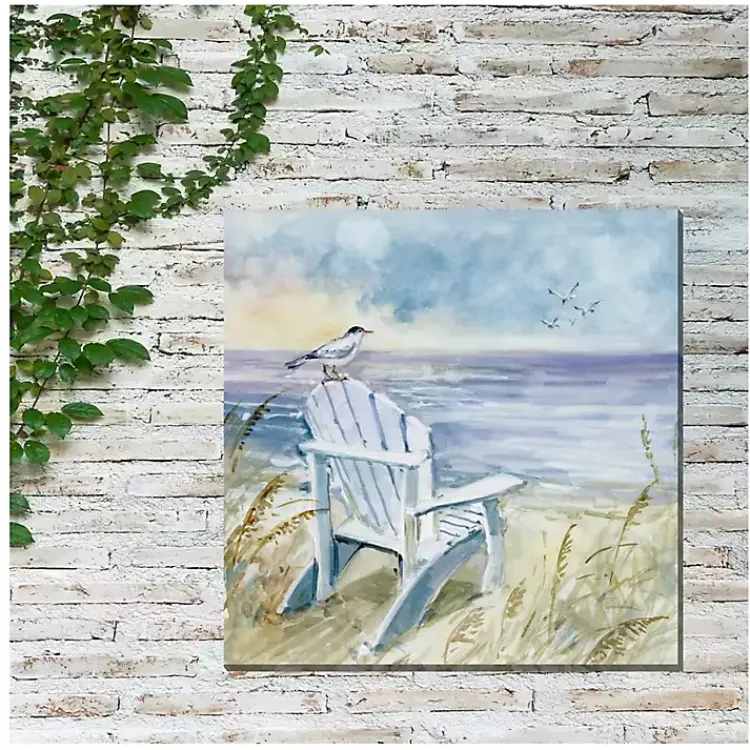 Kirklands Home Bird's Eye View II Outdoor Canvas Art Print Blue Hot