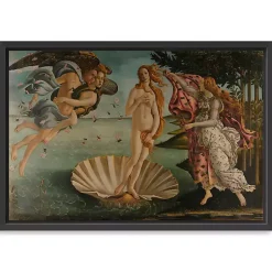 Kirklands Home Birth of Venus Framed Canvas Art Print, 48x32 in. Multi Sale