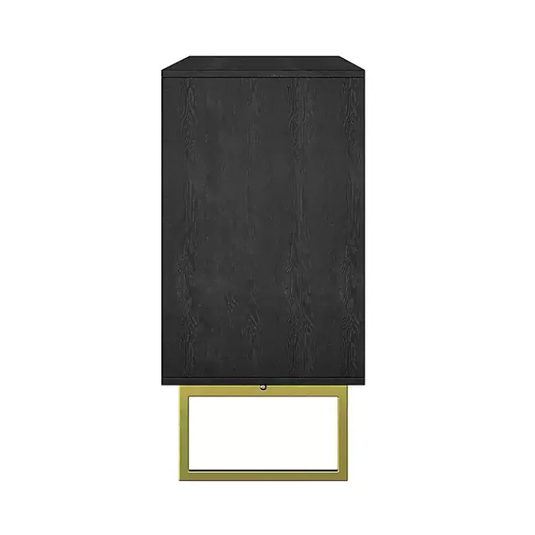 Kirklands Home Black & Ivory Sunburst 4-Door Sideboard Best