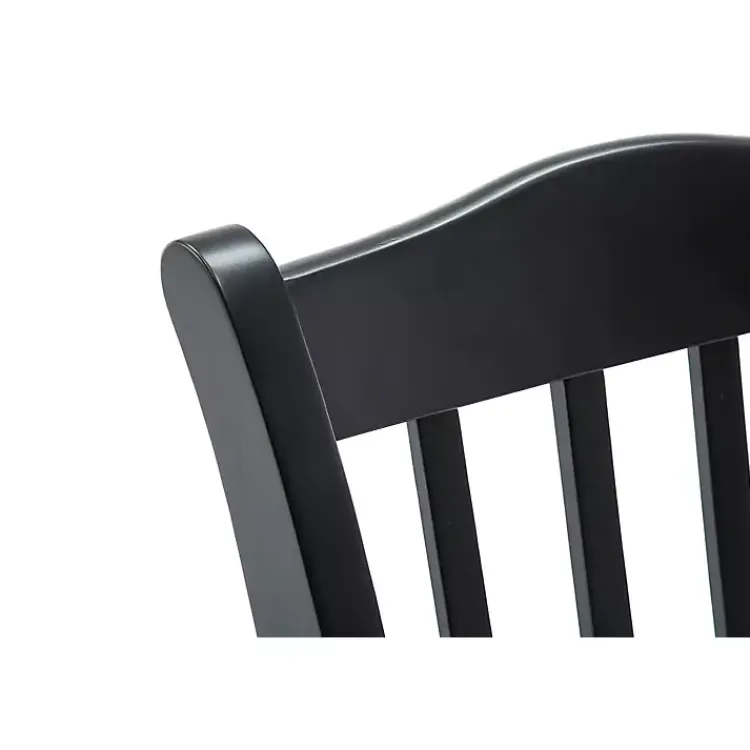 Kirklands Home Black & Oak Wood Shaker Dining Chairs, Set of 2 Brown Best