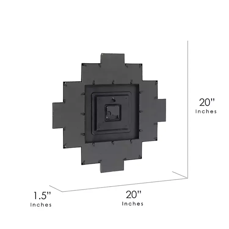 Kirklands Home Black 12 Photo Frame Collage Clock New