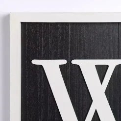 Kirklands Home Black & White Framed Welcome Porch Board New