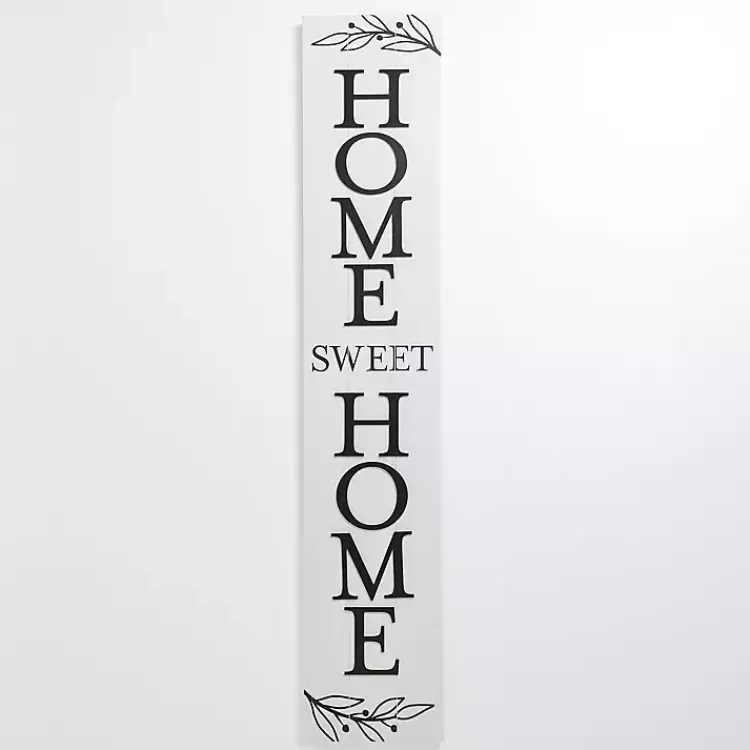 Kirklands Home Black & White Home Sweet Home Porch Board