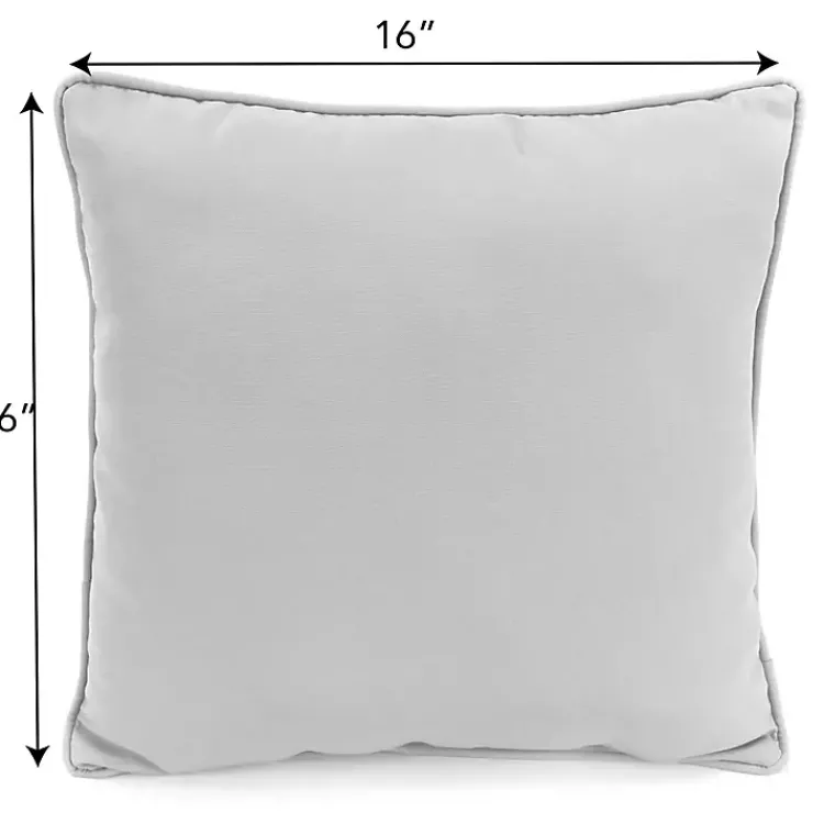Kirklands Home Black & White My Happy Place Outdoor Pillow Outlet