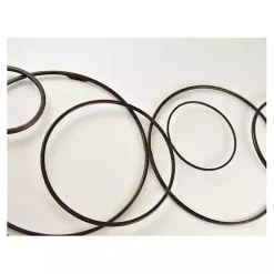 Kirklands Home Abstract Circle Chain Wall Plaque Black Discount