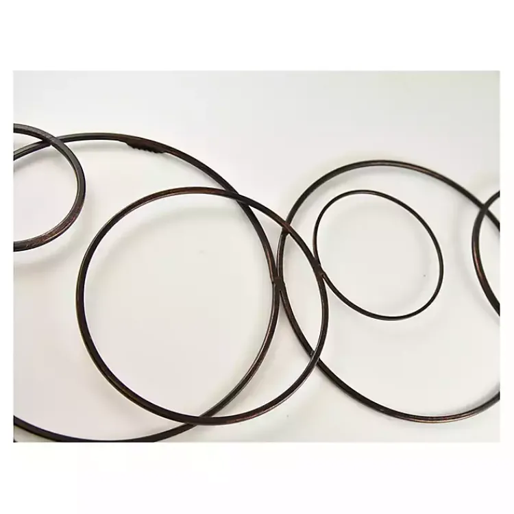 Kirklands Home Abstract Circle Chain Wall Plaque Black Discount