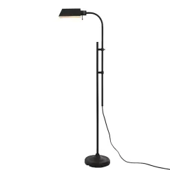 Kirklands Home Adjustable Height Pharmacy Floor Lamp Black Sale