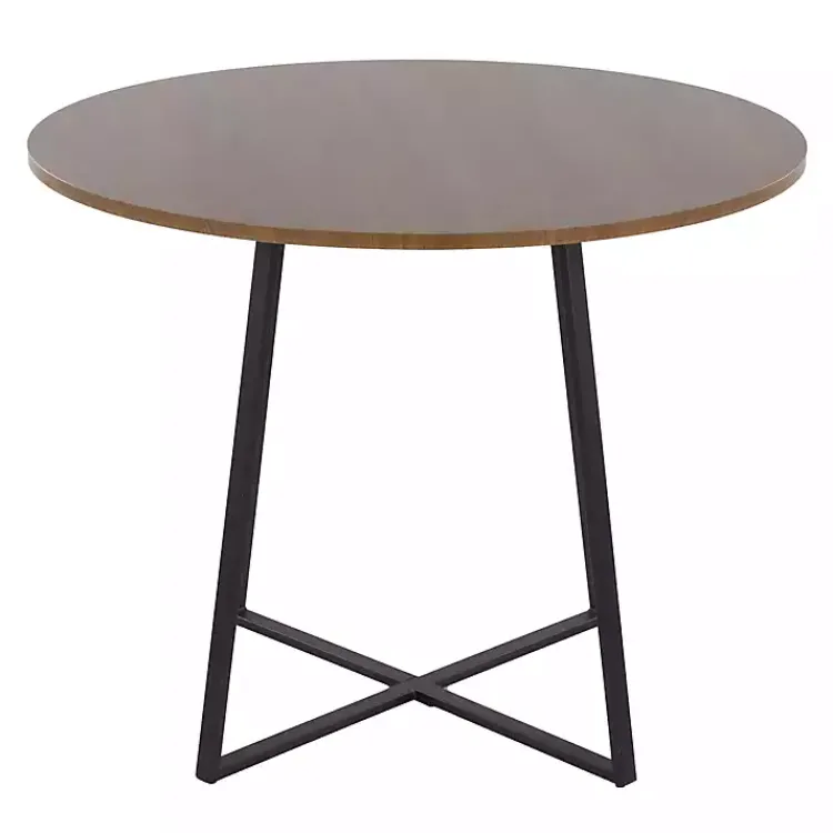 Kirklands Home Black and Canary Cosmo Round Dining Table Brown Online