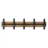 Kirklands Home Black and Brown 5-Hook Coat Rack Sale