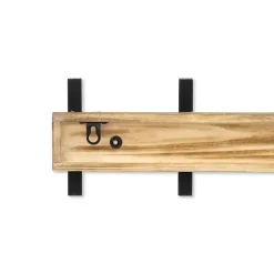 Kirklands Home Black and Brown 5-Hook Coat Rack Sale