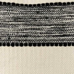 Kirklands Home Black and Cream Textured Indoor/Outdoor Pillow Online