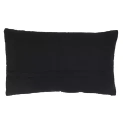 Pillows>Kirklands Home and Cream Woven Pattern Lumbar Pillow Black