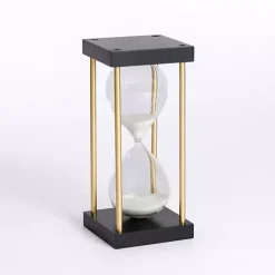 Decorative Accents>Kirklands Home Black and Gold Hourglass