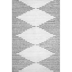 Kirklands Home Black and Ivory Diamond Washable Area Rug, 3x5 Hot