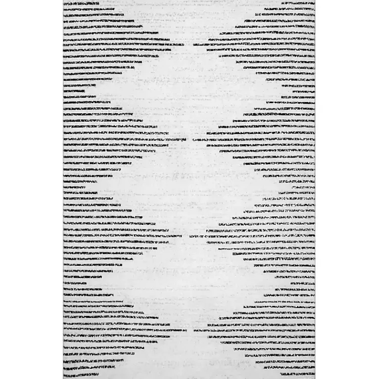 Kirklands Home Black and Ivory Diamond Washable Area Rug, 3x5 Hot